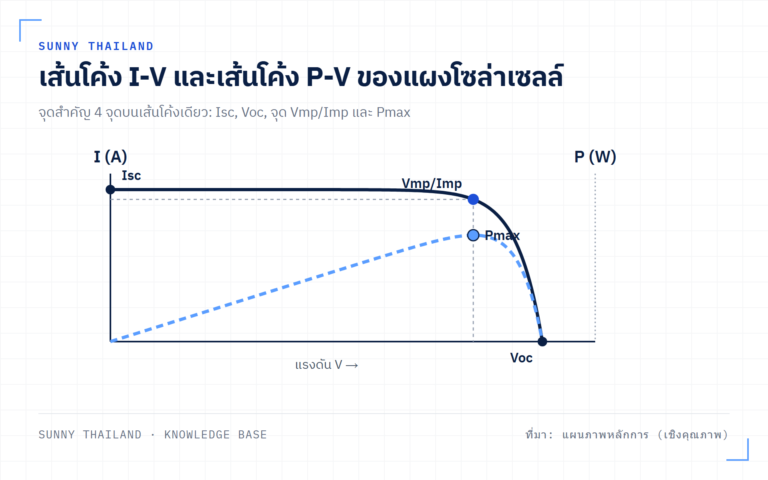 เส้นโค้ง I-V บอกอะไรเกี่ยวกับแผงของคุณ: จากฉลาก 610 W ถึง 466 W บนหลังคาจริง